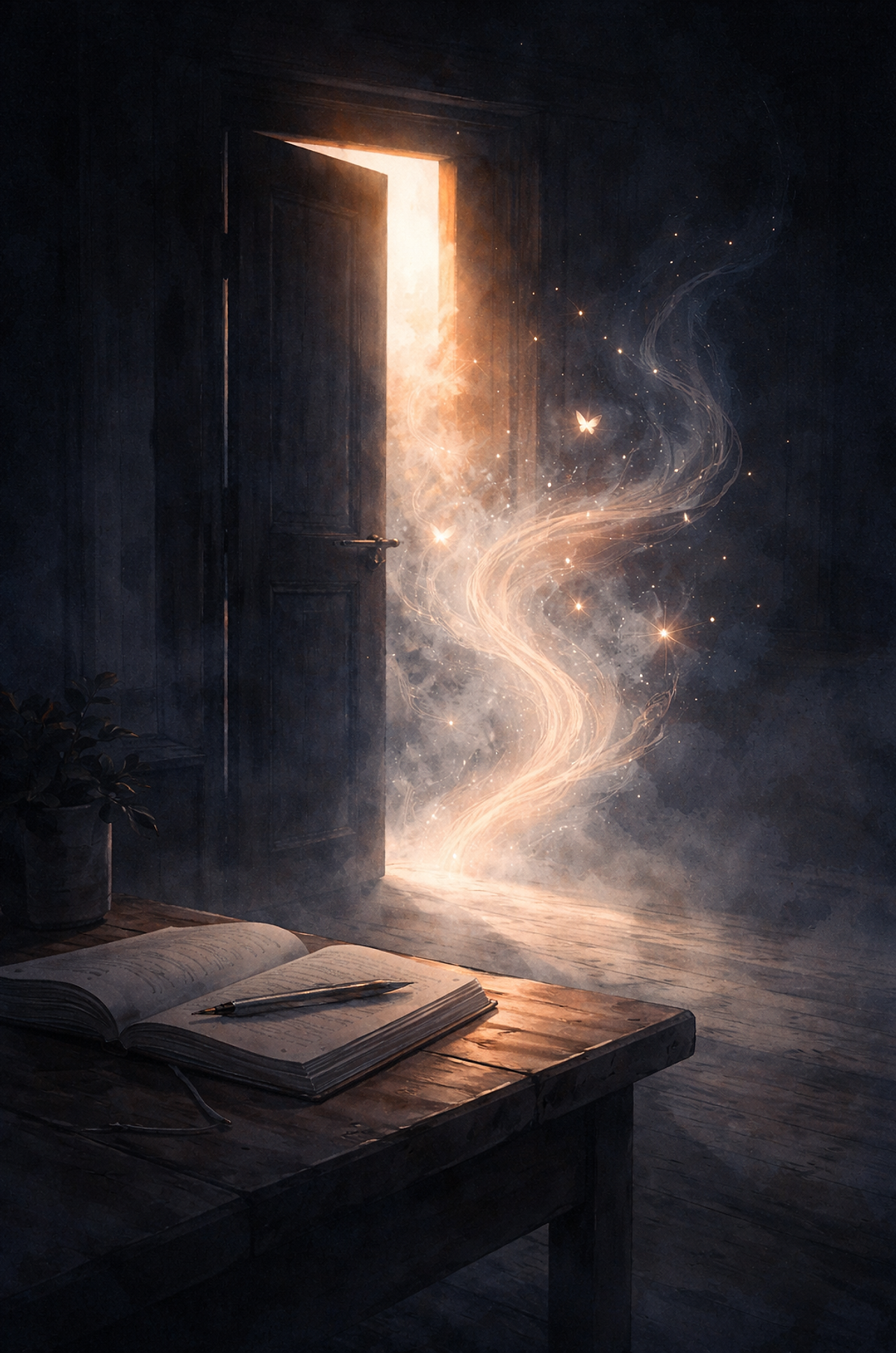 Abstract image symbolizing attention and mystery, representing the moment a dream lingers and invites the dreamer to begin dream journaling.