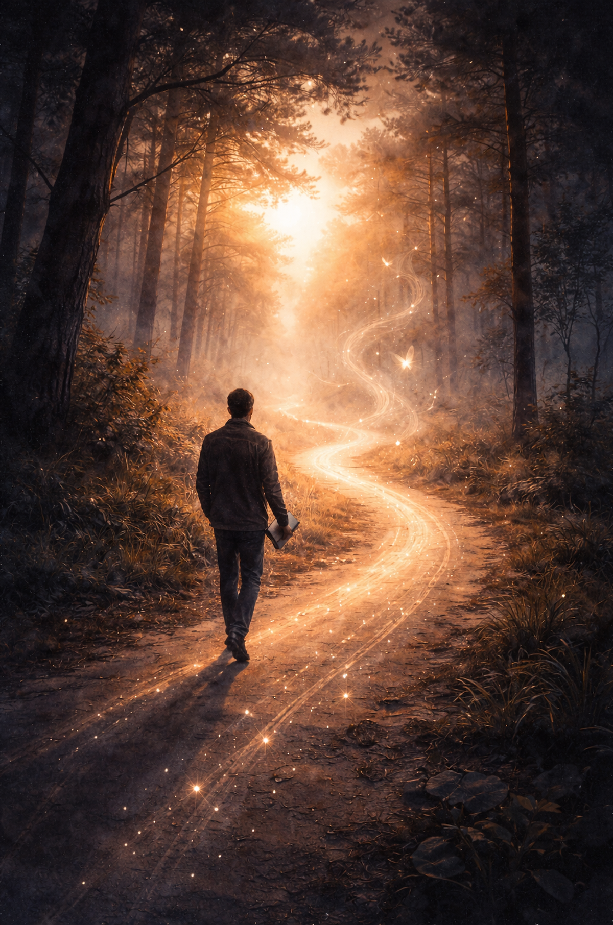 Abstract image of forward movement and integration, symbolizing how dream journaling shapes awareness and guides the dreamer through daily life.